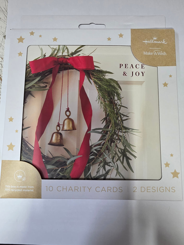 Hallmark Charity Boxed Christmas Cards | 10 Cards 2 Designs | Festive Wishes