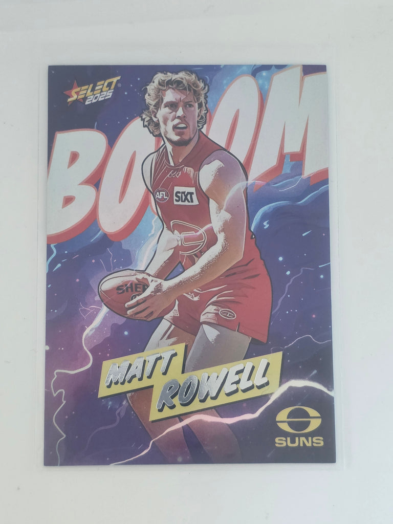 AFL Footy Stars 2025 | Booom | #BM105 | M. Rowell | Gold Coast Suns | #150/360