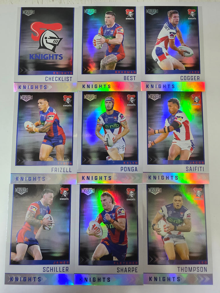 NRL 2025 Elite | Silver Team Set 9 Cards | Knights