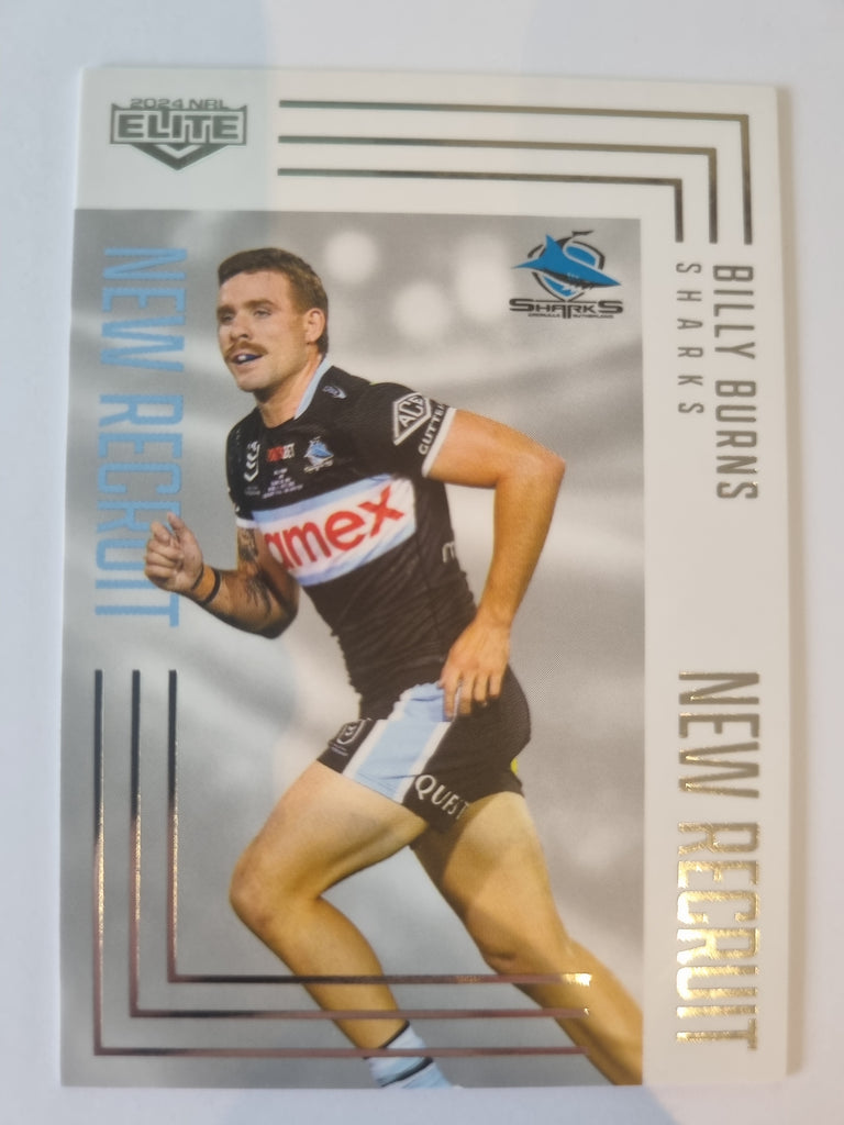 2024 Elite NRL - New Recruit - #NR07 - Billy Burns - Sharks