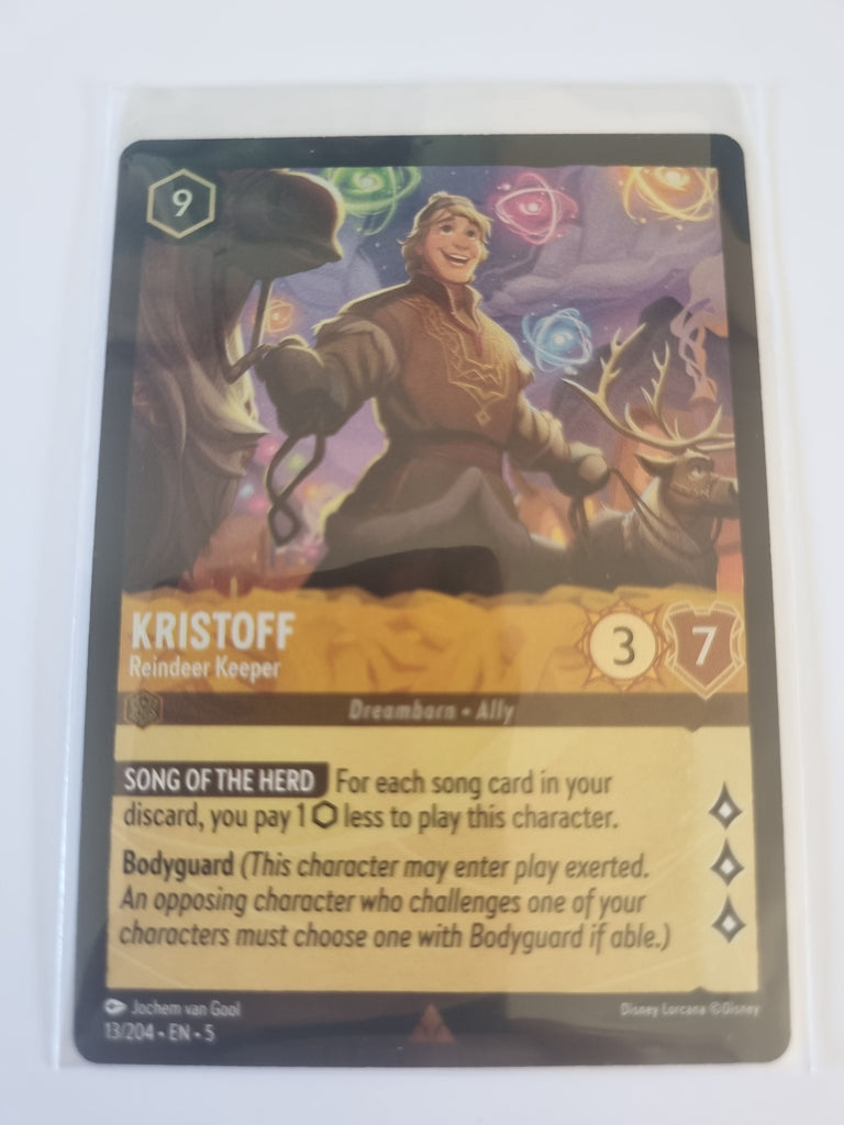 Shimmering Skies - FOIL - Kristoff - Reindeer Keeper - 13/204 - Rare