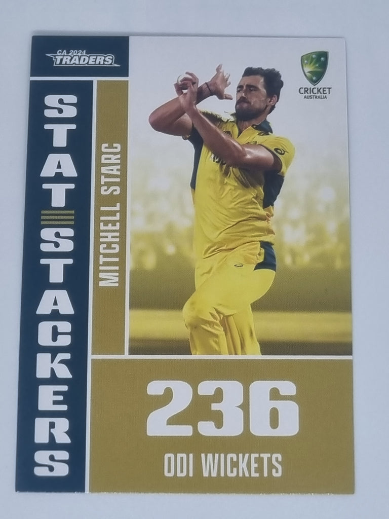 2024-25 LUXE Cricket - Stat Stackers - #SS03 - Mitchell Starc - Australia Men's