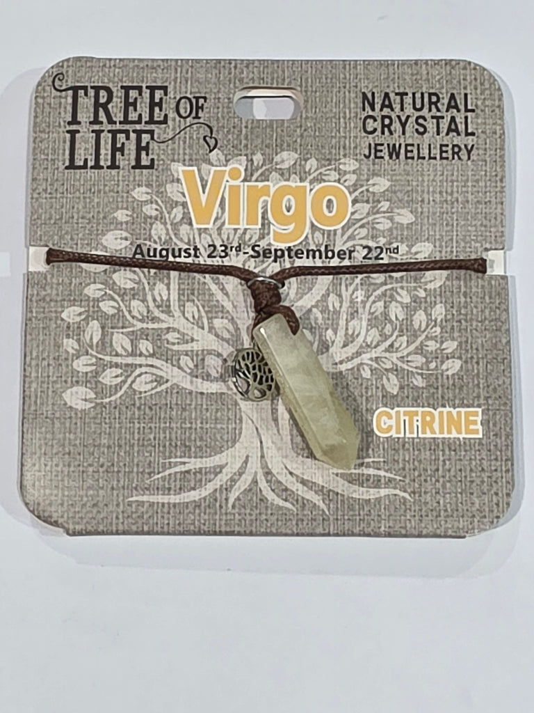 Tree of Life | Virgo | Citrine Necklace | Natural Crystal Jewellery