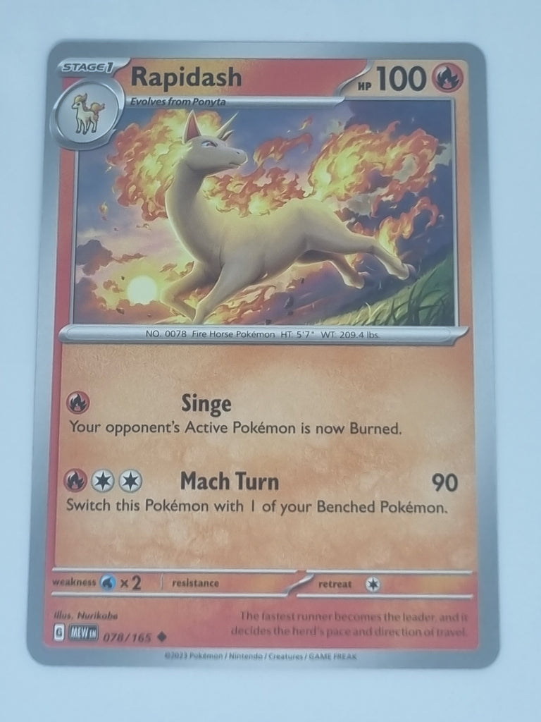 Pokemon TCG - Pokemon 151 - #078/165 - Rapidash - Uncommon