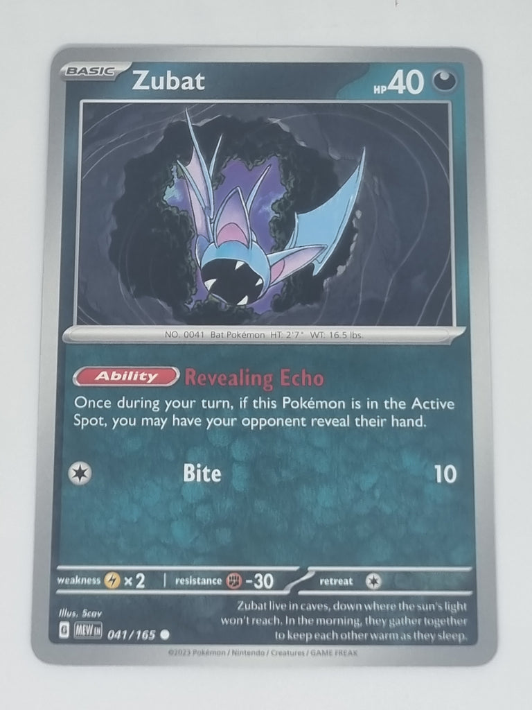 Pokemon TCG - Pokemon 151 - #041/165 - Zubat - Common