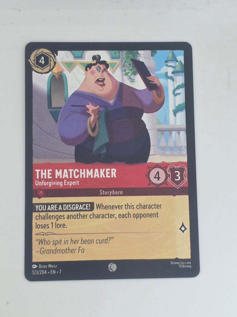 Lorcana | Archazia's Island #123/204 The Matchmaker Unforgiving Expert | Common