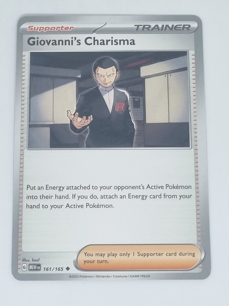 Pokemon TCG - Pokemon 151 - #161/165 - Giovanni's Charisma - Uncommon