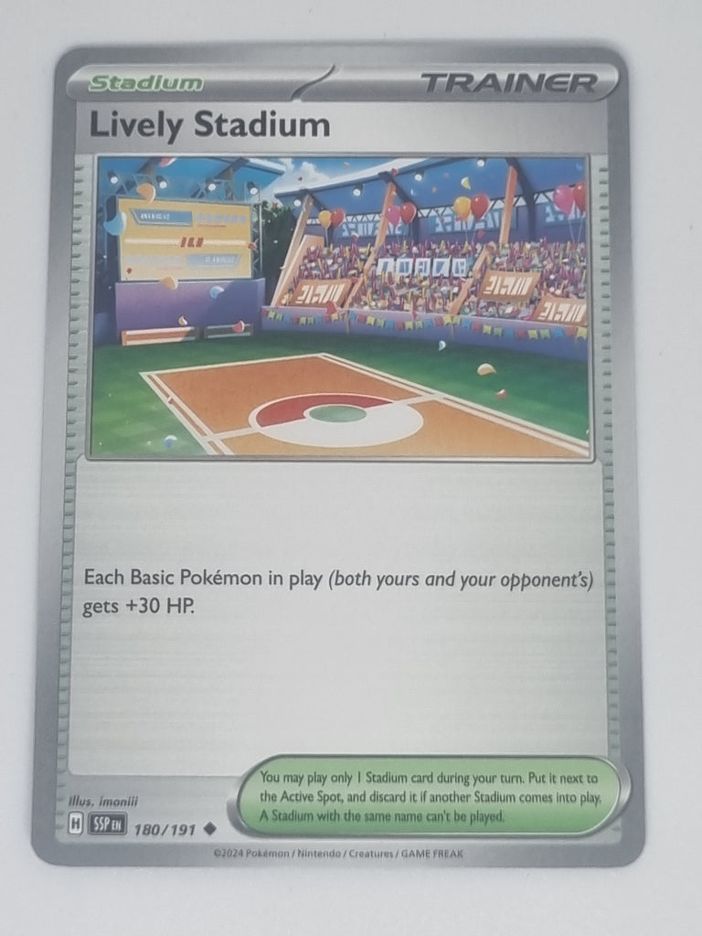 Pokemon TCG - Surging Sparks - #180/191 - Lively Stadium - Uncommon