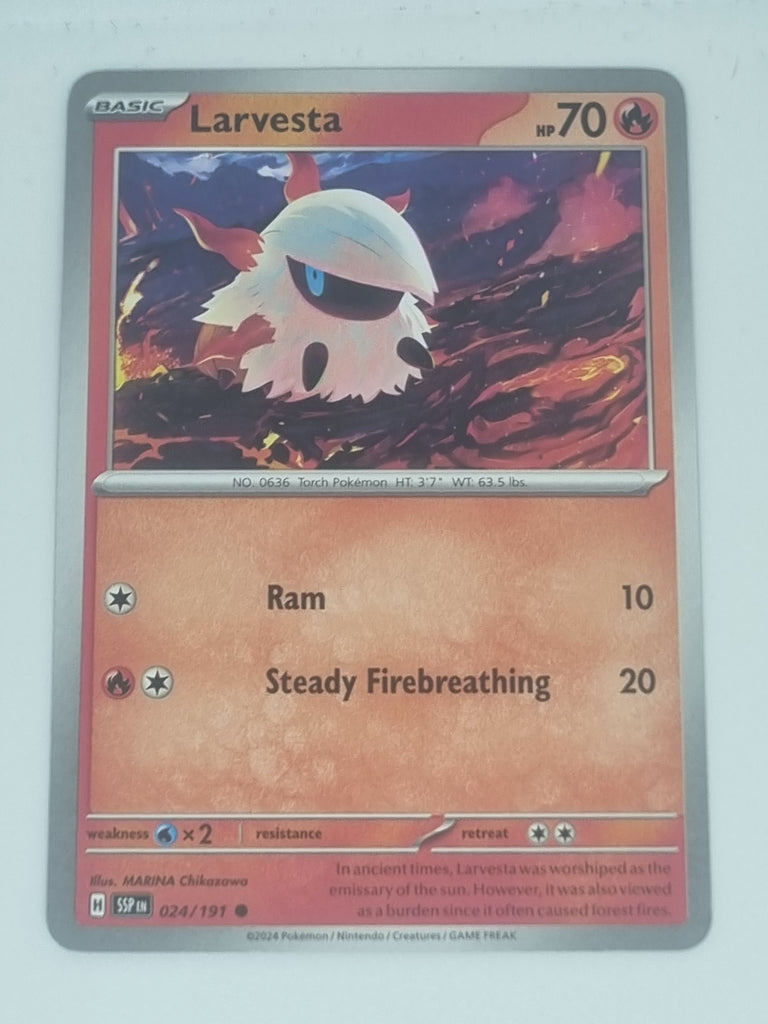 Pokemon TCG - Surging Sparks - #024/191 - Larvesta - Common