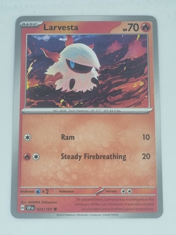larvesta pokemon card Larvesta - 196/191 Ultra Rare main image 1