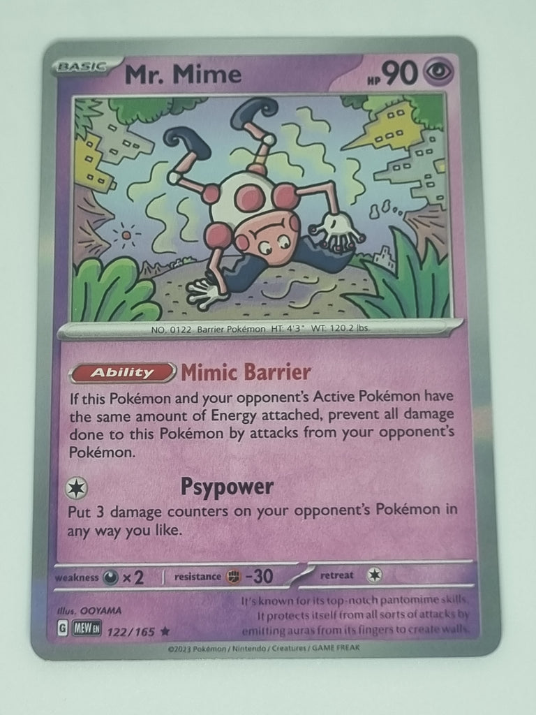 Pokemon TCG - Pokemon 151 - #122/165 - Mr.Mime - Rare