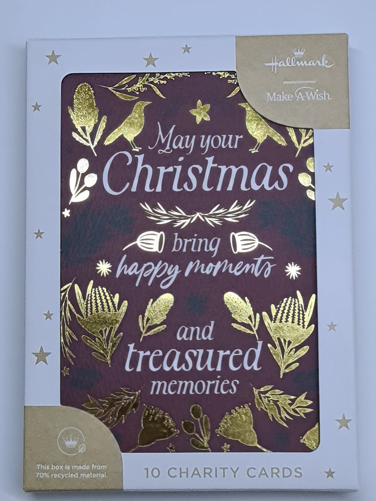 Hallmark Charity Boxed Christmas Cards - 10 Cards 1 Design - Intricate