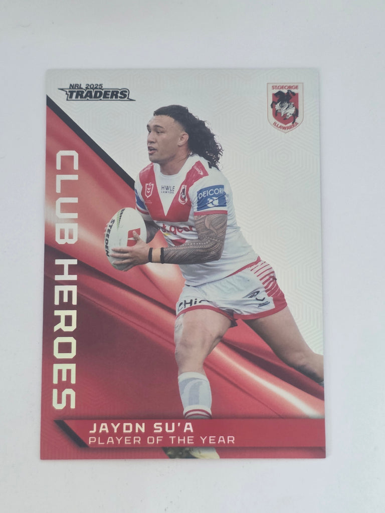 NRL 2025 Traders | Club Heroes | #CH34 | Jaydn Su'a | Dragons