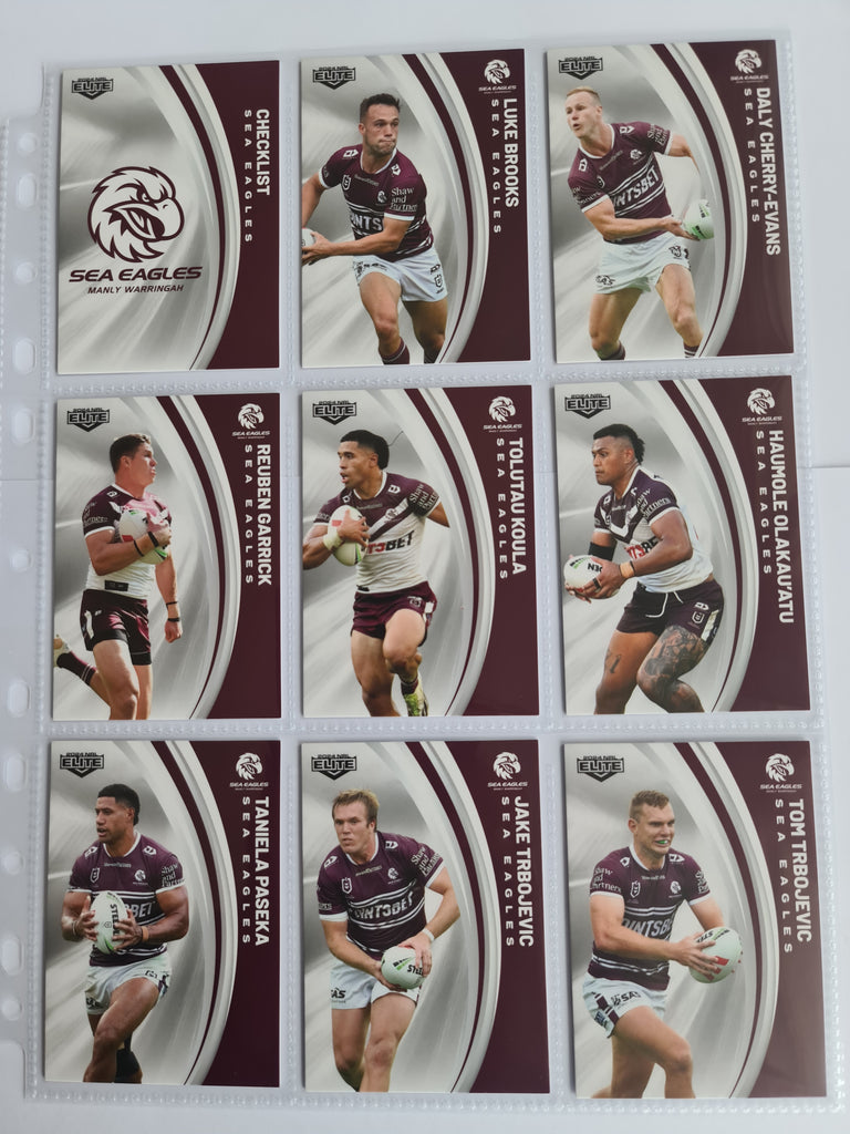 2024 Elite NRL - Base Team Set 9 Cards - SeaEagles