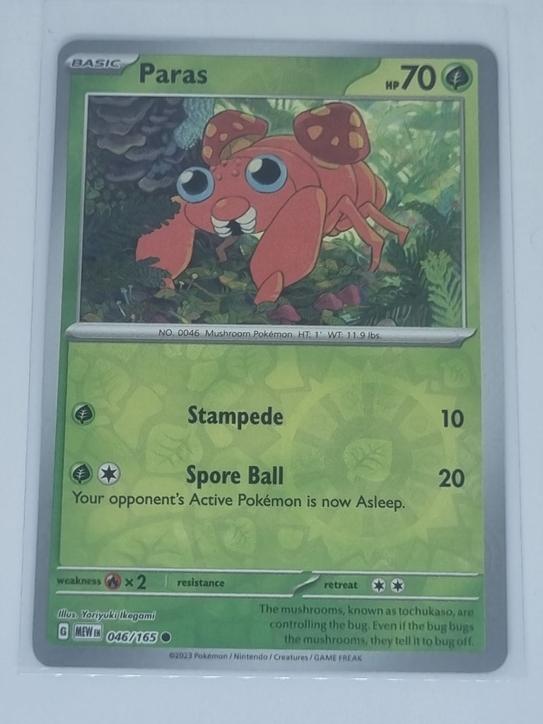 Pokemon TCG - Pokemon 151 - #046/165 - Reverse Holo - Paras - Common