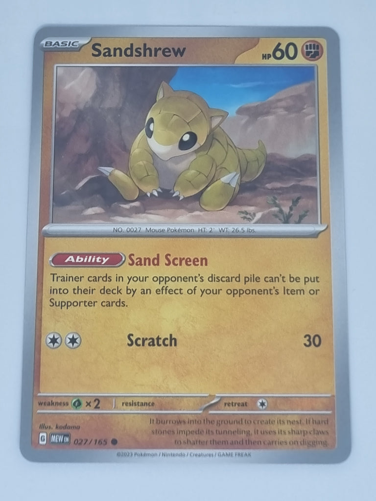 Pokemon TCG - Pokemon 151 - #027/165 - Sandshrew - Common