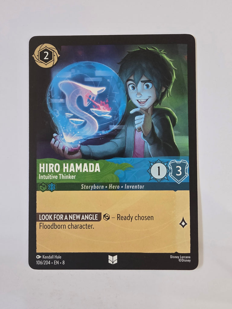 Disney Lorcana Reign of Jafar | Hiro Hamada Intuitive Thinker | #106 | Uncommon