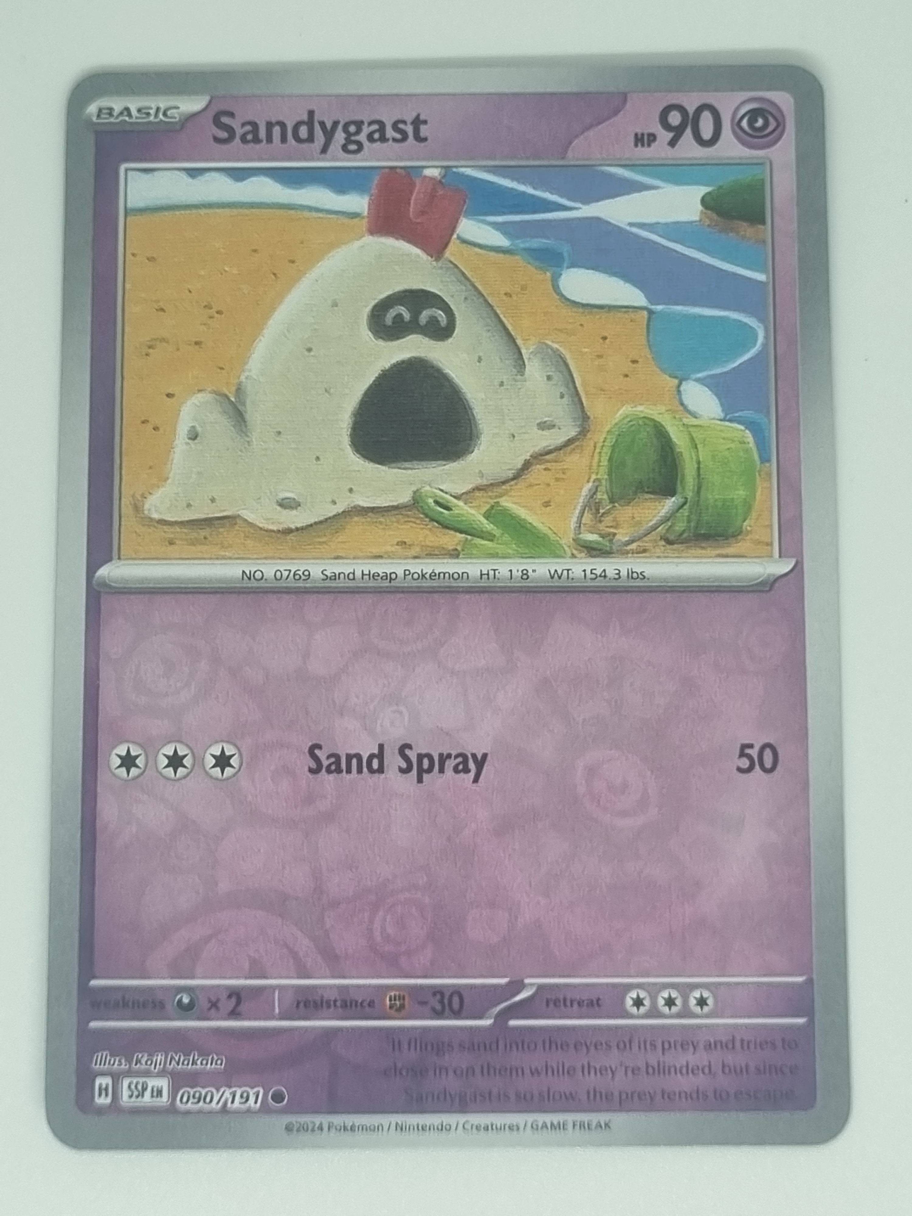 Pokemon TCG - Surging Sparks - #090/191 - Reverse Holo - Sandygast