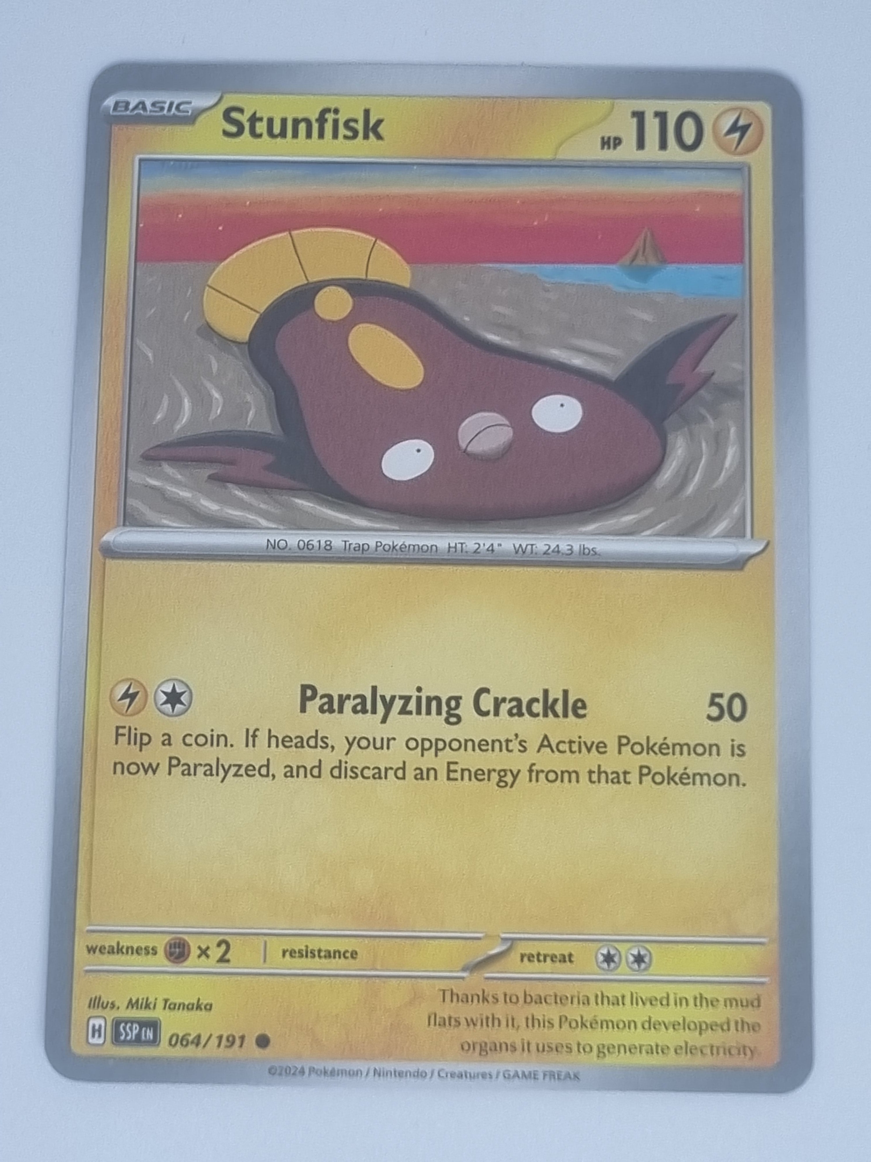 Pokemon TCG - Surging Sparks - #064/191 - Stunfisk
