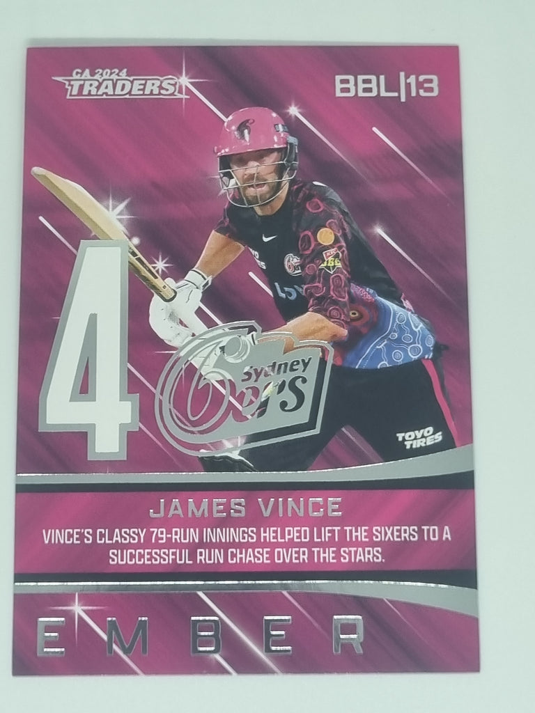 2024-25 LUXE Cricket - Season to Remember - #STR21 - James Vince - Sixers