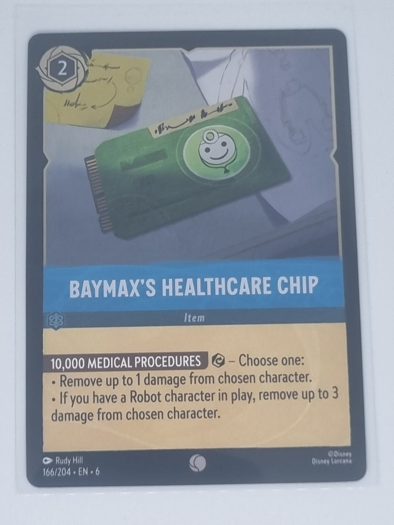 Lorcana Azurite Sea - COLDFOIL - Baymax's Healthcare Chip - #166/204 - Common