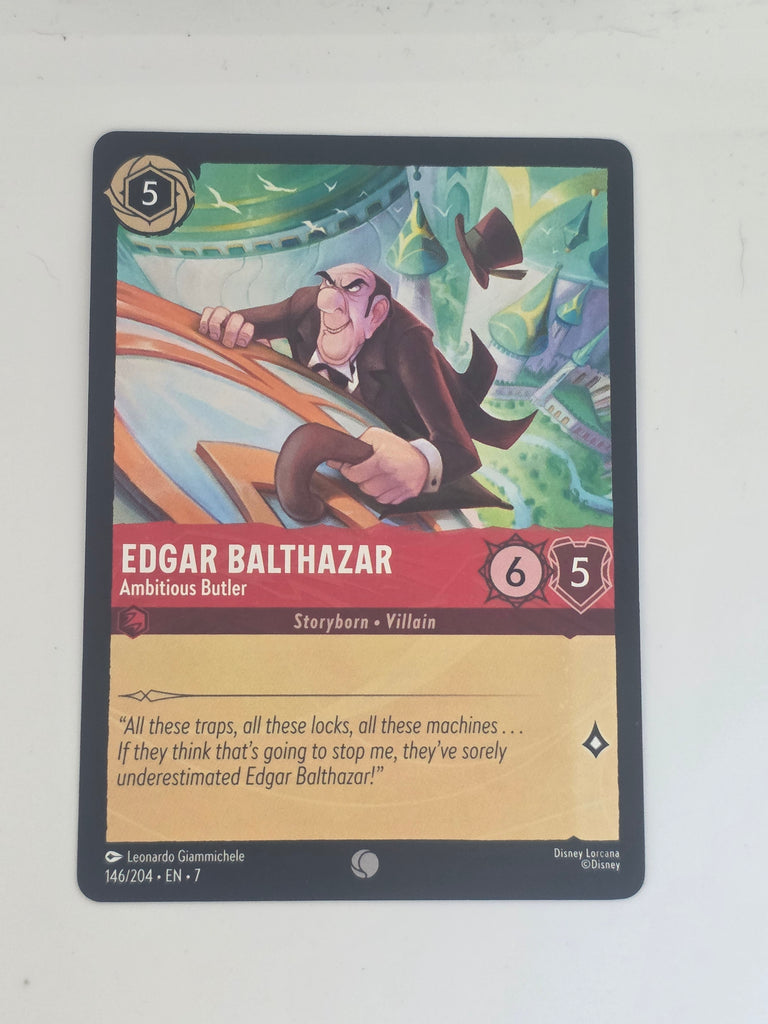 Lorcana | Archazia's Island #146/204 Edgar Balthazar - Ambitious Butler | Common