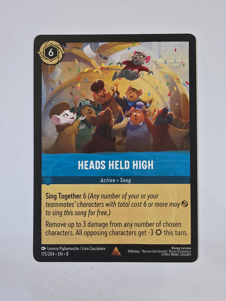 Disney Lorcana Reign of Jafar | Heads Held High | #175 | Rare