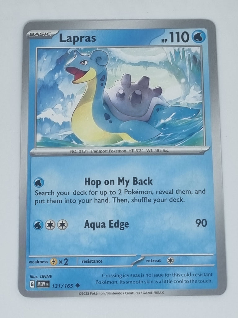 Pokemon TCG - Pokemon 151 - #131/165 - Lapras - Uncommon