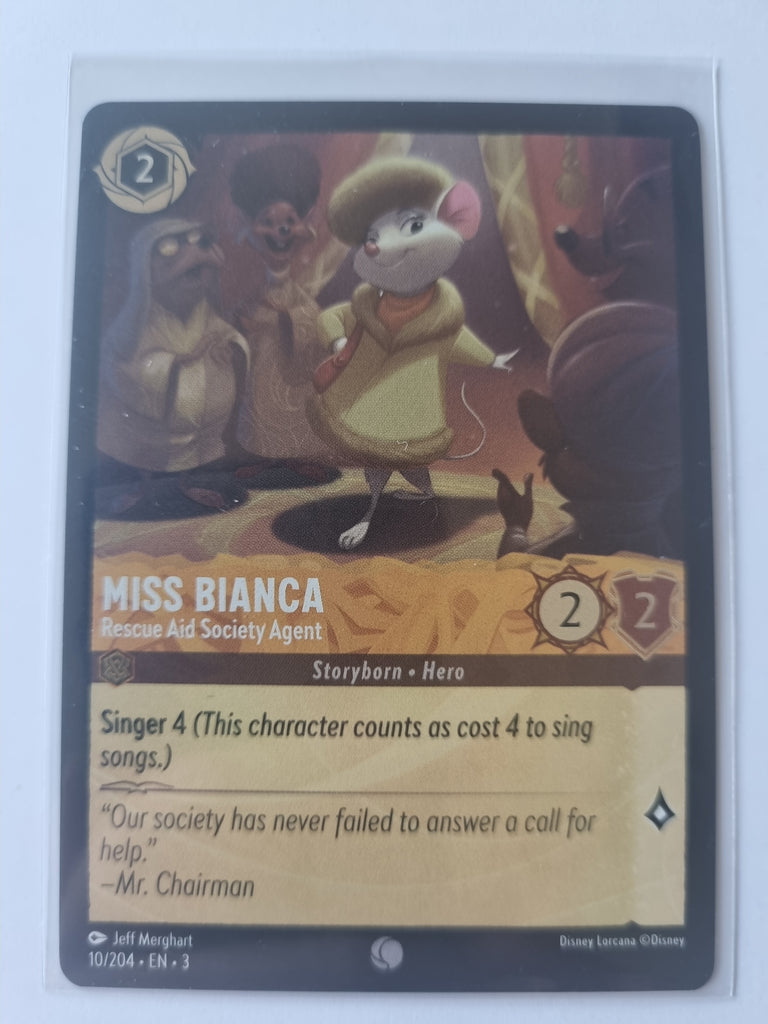 Inklands FOIL Miss Bianca International Rescue Aid Society Agent 10/204 Common