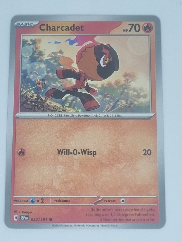 Pokemon TCG - Surging Sparks - #032/191 - Charcadet - Common Funporium Pokemon TCG - Surging Sparks - #032/191 - Charcadet - Common Funporium