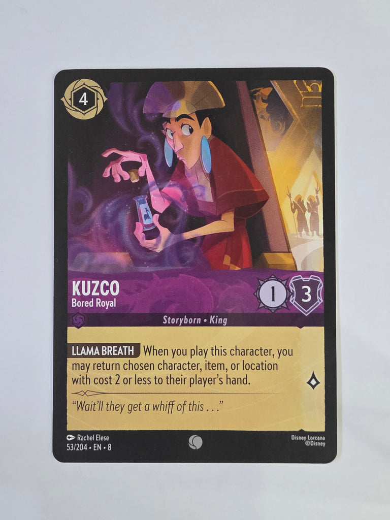 Disney Lorcana Reign of Jafar | Kuzco Bored Royal | #053 | Common