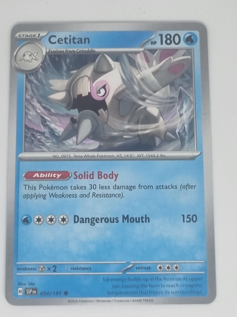 Pokemon TCG - Surging Sparks - #054/191 - Cetitan - Common Funporium Pokemon TCG - Surging Sparks - #054/191 - Cetitan - Common Funporium