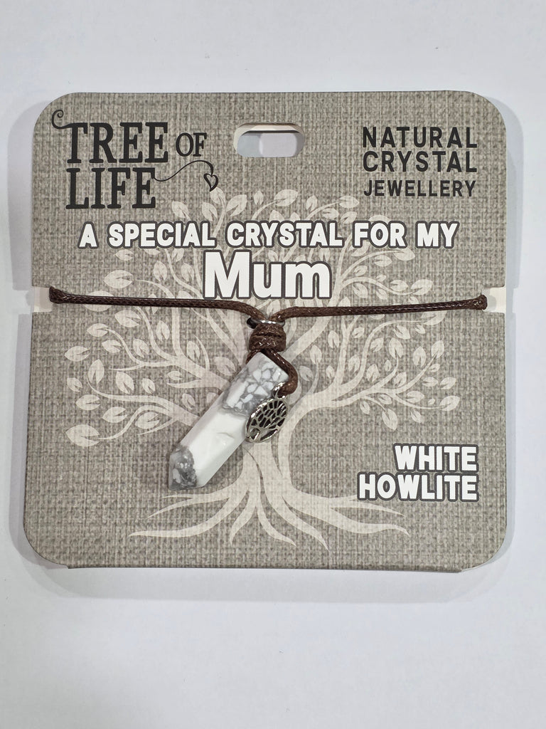 Tree of Life | For My Mum | White Howlite Necklace | Natural Crystal Jewellery