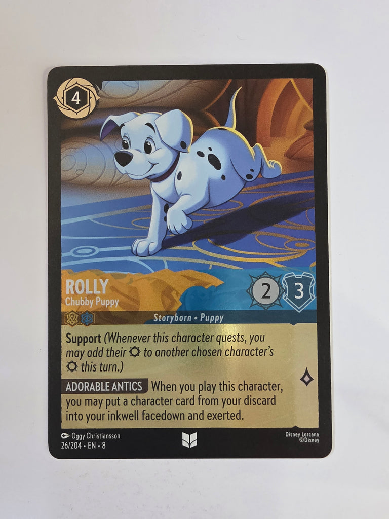 Disney Lorcana Reign of Jafar | Coldfoil | Rolly Chubby Puppy | #026 | Uncommon