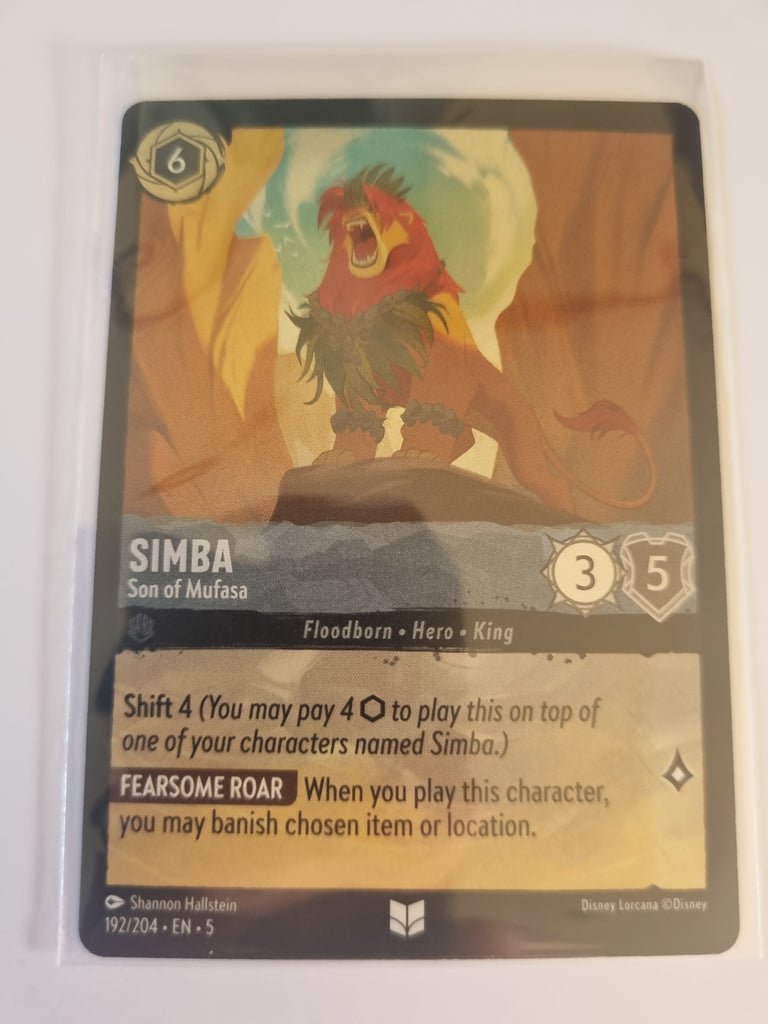 Shimmering Skies - FOIL - Simba - Son of Mufasa - 192/204 - Uncommon