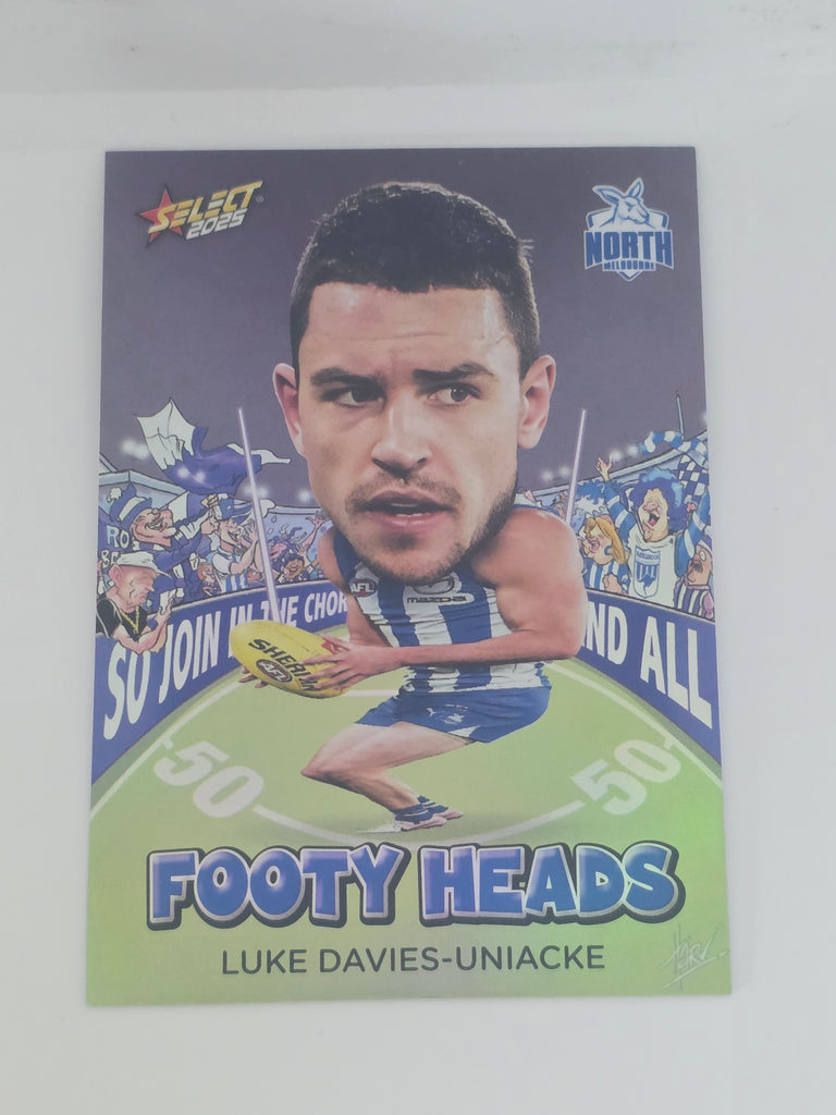 AFL Footy Stars 2025 | Footy Heads | #FH67 | L. Davies-Uniacke | North Melbourne
