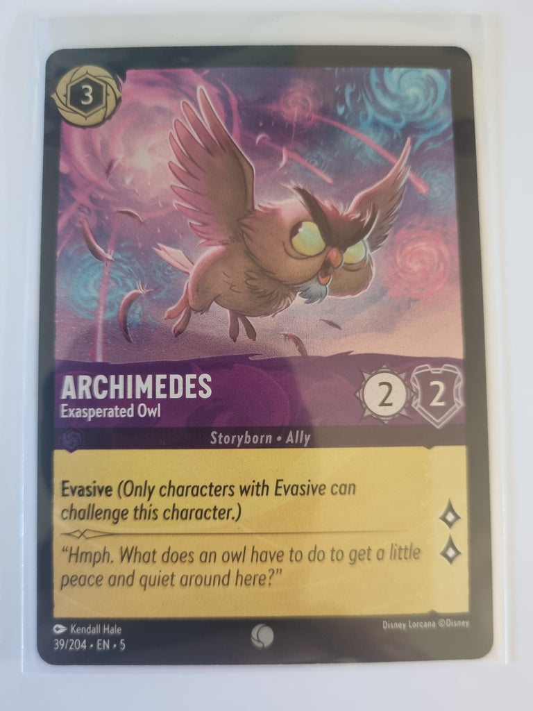 Shimmering Skies - FOIL - Archimedes - Exasperated Owl - 39/204 - Common