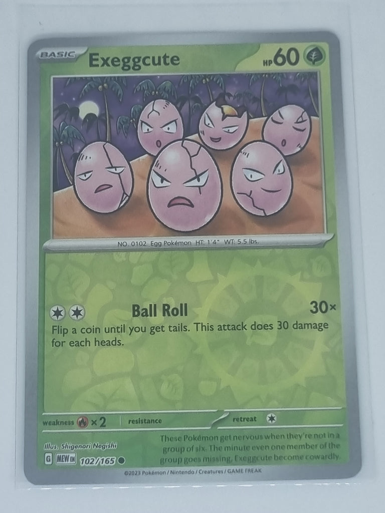 Pokemon TCG - Pokemon 151 - #102/165 - Reverse Holo - Exeggcute - Common