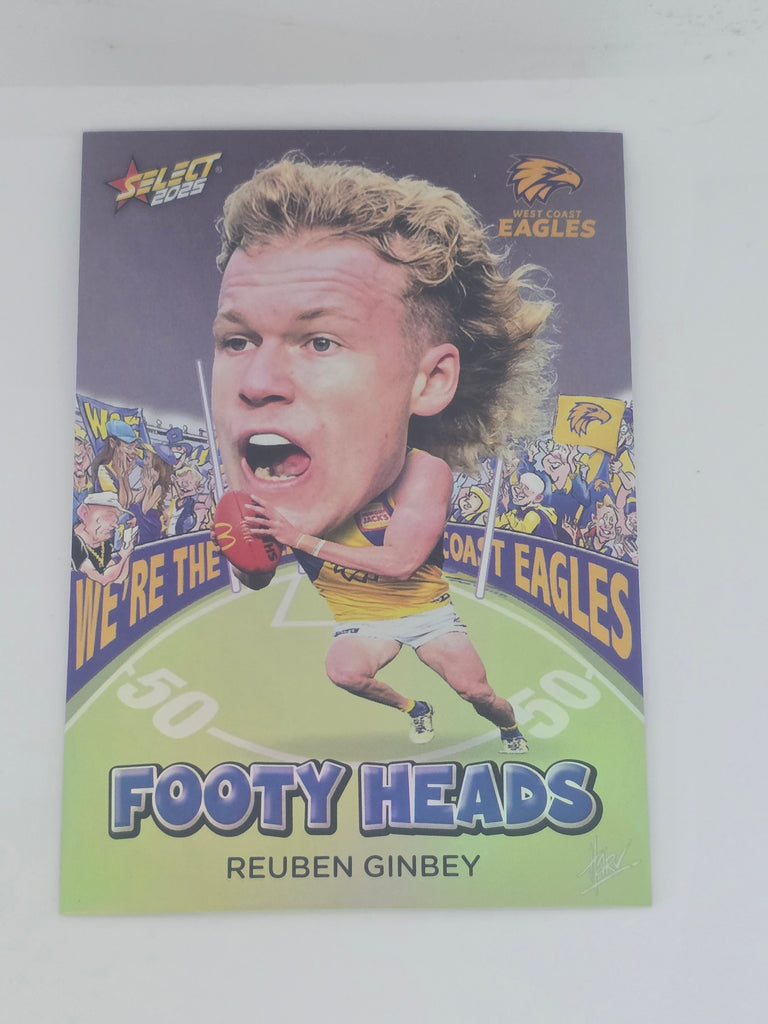 AFL Footy Stars 2025 | Footy Heads | #FH98 | R. Ginbey | West Coast Eagles