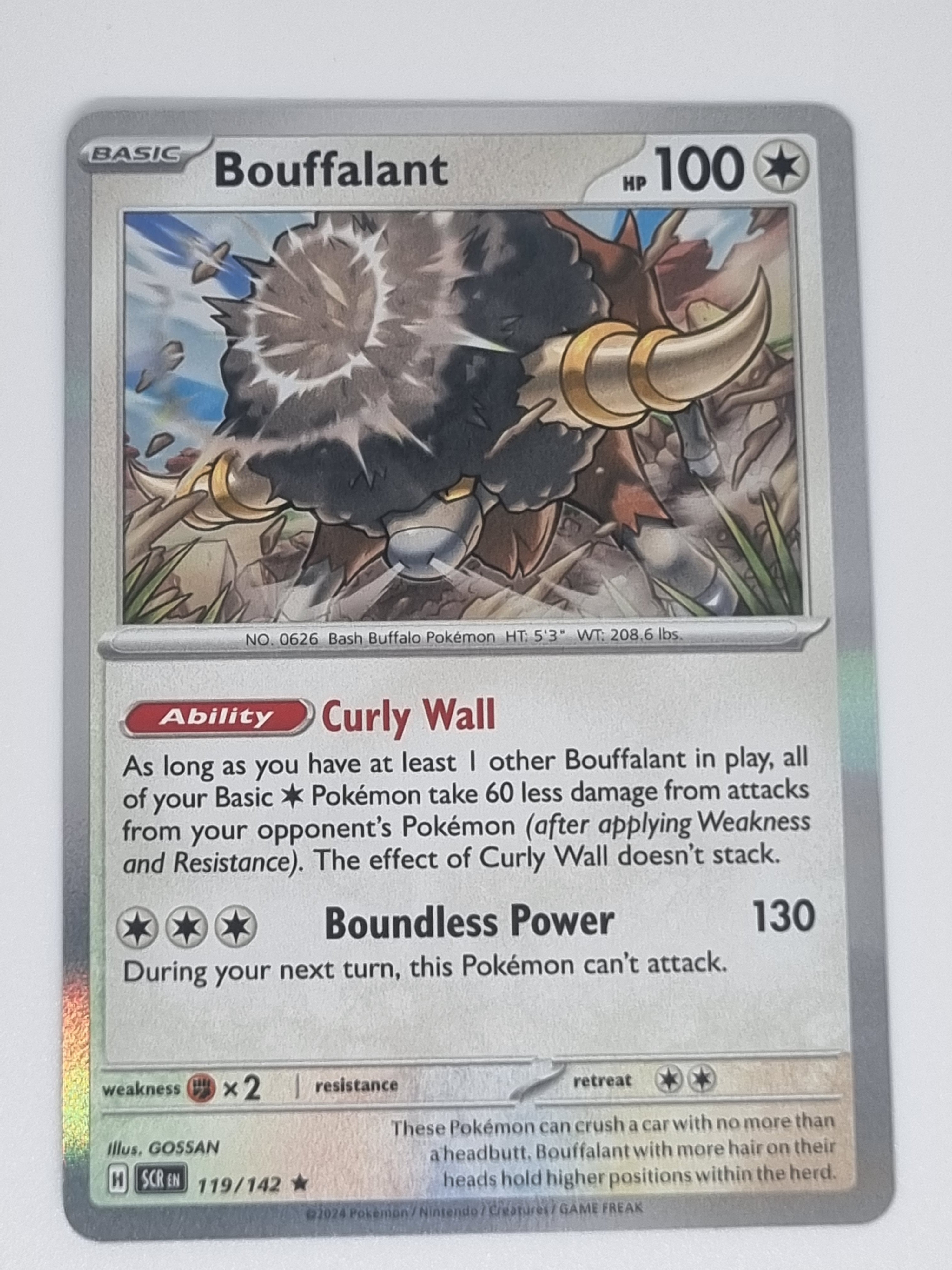 Pokemon TCG - Stellar Crown - #119/142 - Bouffalant