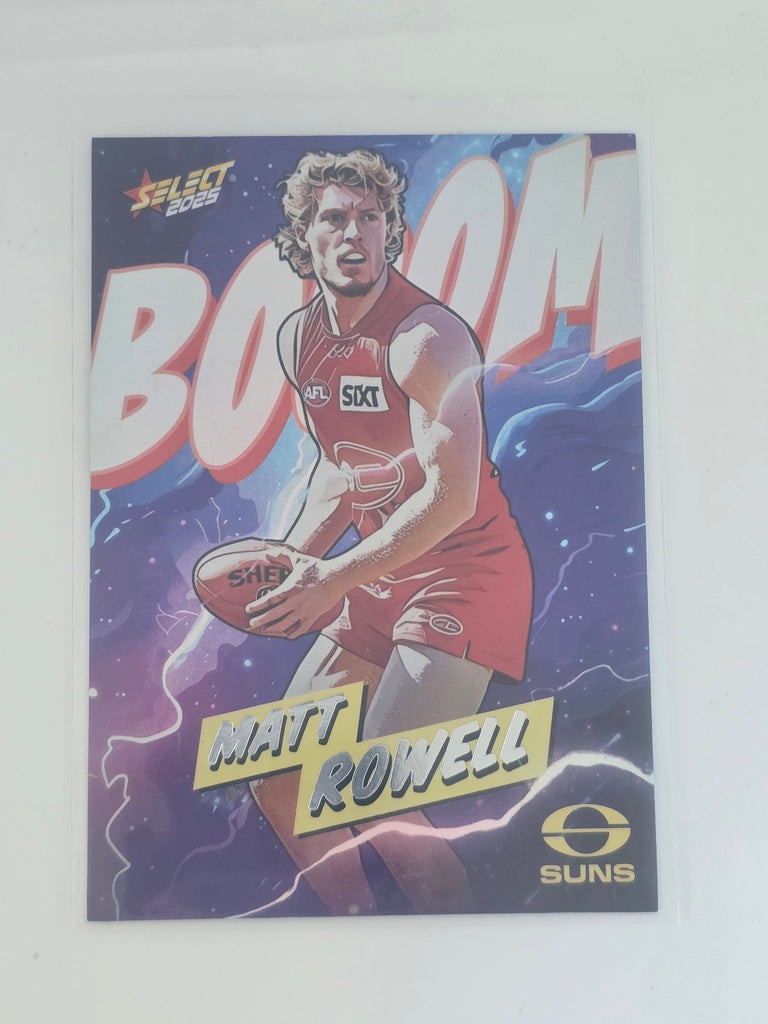AFL Footy Stars 2025 | Booom | #BM105 | M. Rowell | Gold Coast Suns | #204/360
