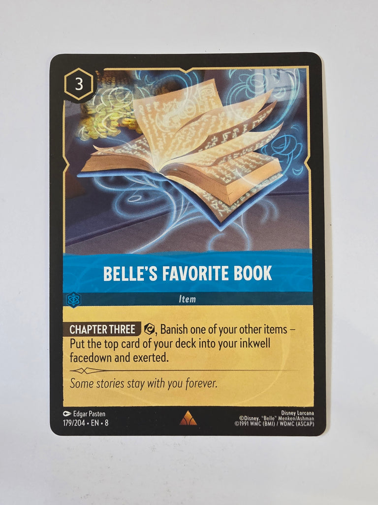Disney Lorcana Reign of Jafar | Belle's Favourite Book | #179 | Rare