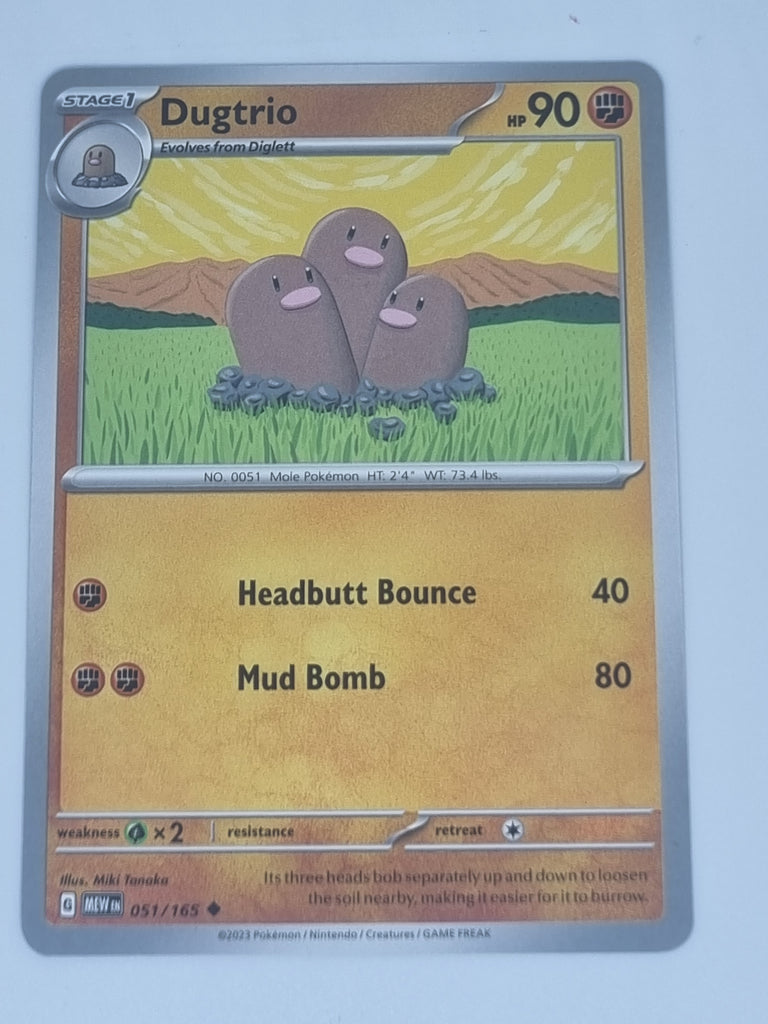 Pokemon TCG - Pokemon 151 - #051/165 - Dugtrio - Uncommon