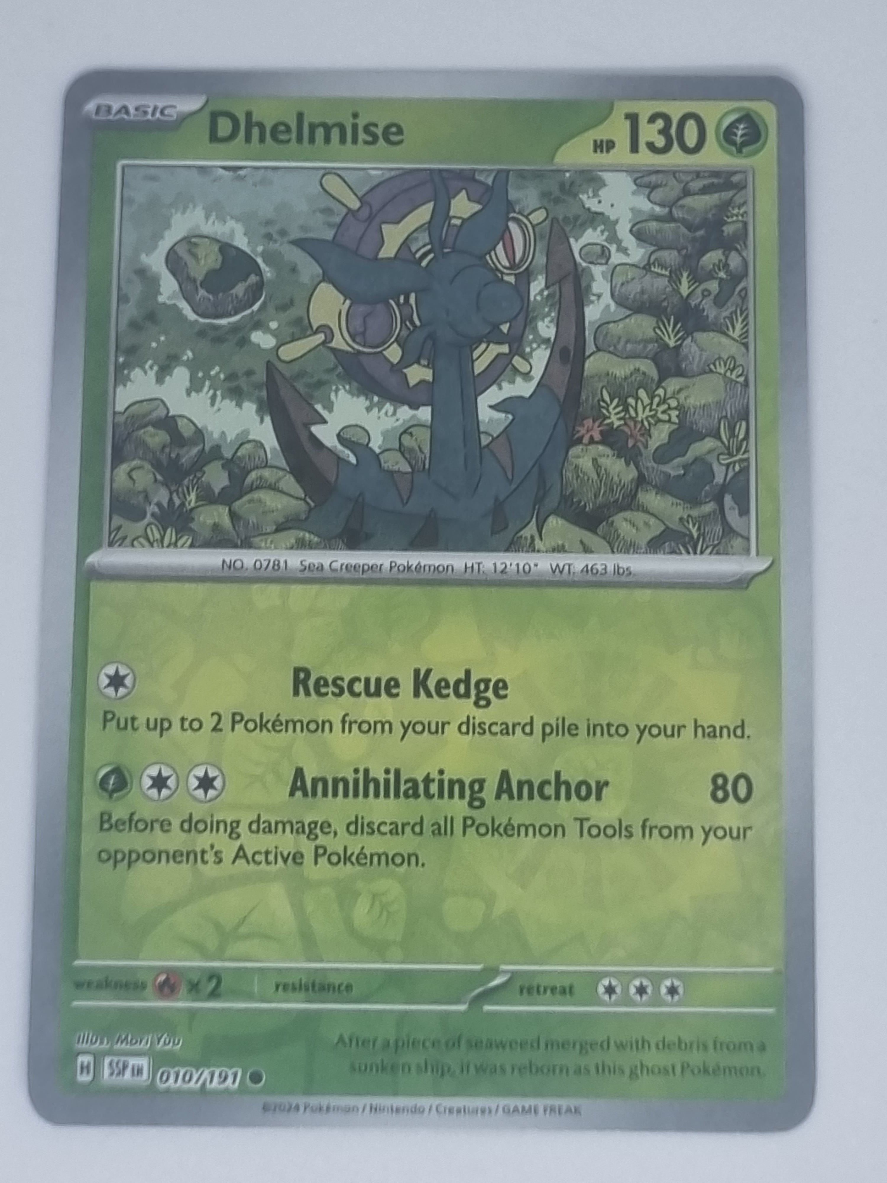 Pokemon TCG - Surging Sparks - #010/191 - Reverse Holo - Dhelmise