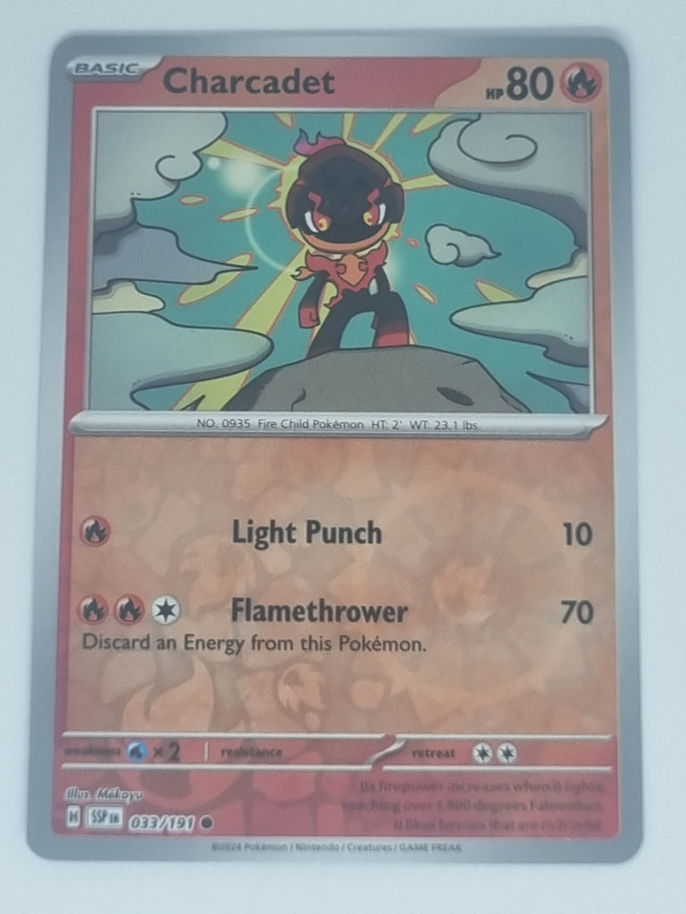 Pokemon TCG - Surging Sparks - #033/191 - Reverse Holo - Charcadet - Common