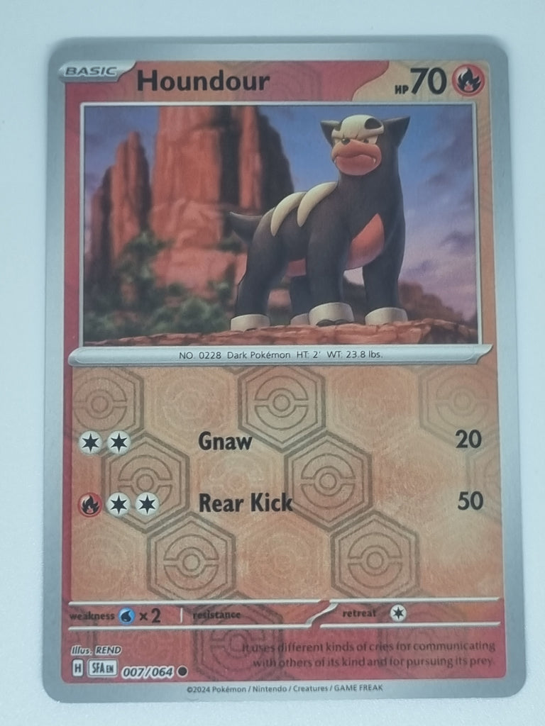 Pokemon TCG - Shrouded Fable - #007/064 - Houndour - Reverse Holo - Common