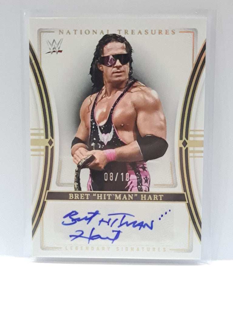 WWE Panini 2024 National Treasures | Legendary Signatures | LS-BHM | Bret Hit Man Hart | #08/10
