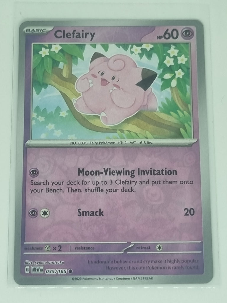 Pokemon TCG - Pokemon 151 - #035/165 - Reverse Holo - Clefairy - Common