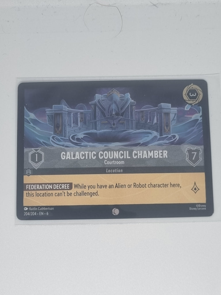 Azurite Sea - COLDFOIL - Galactic Council Chamber - Courtroom - #204/204 Common