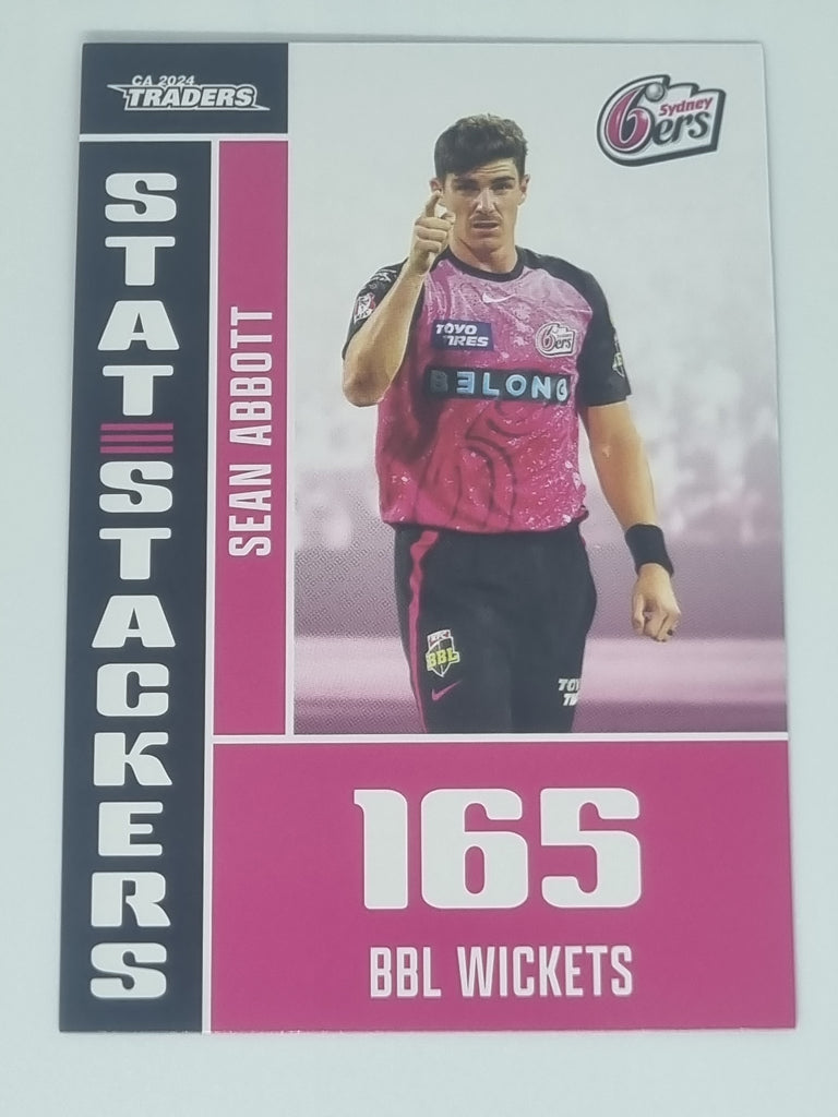 2024-25 LUXE Cricket - Stat Stackers - #SS33 - Sean Abbott - Sixers